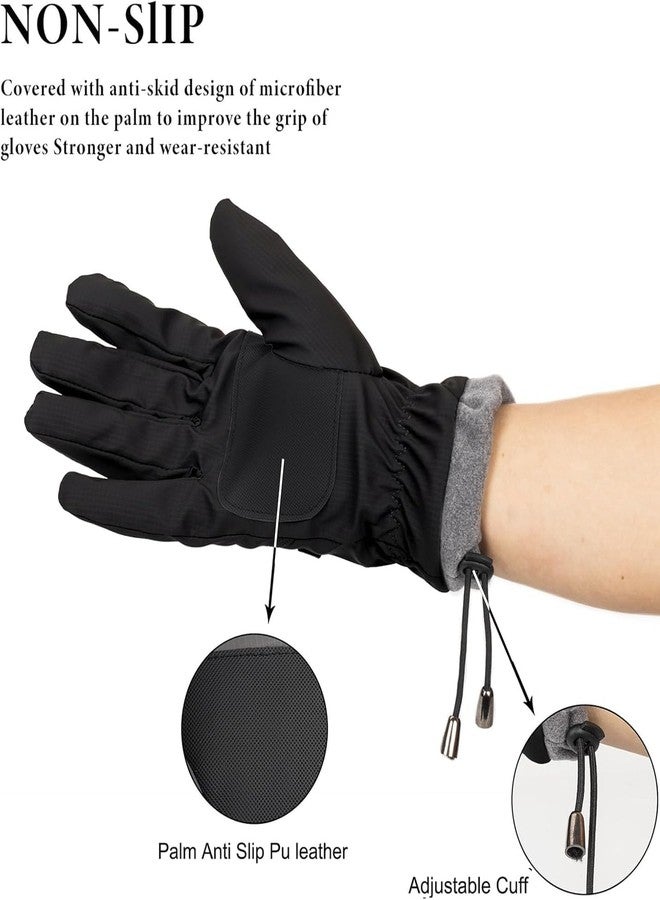CaySep Winter Ski-Gloves for Men-Women-Thickened-Velvet-Windproof-Water-Resistant-Touchscreen-Non-Slip-Warm-Gloves for Cold Weather - Image 3